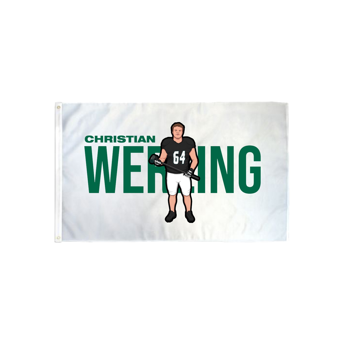 3x5 Flag — Player Name in Classic