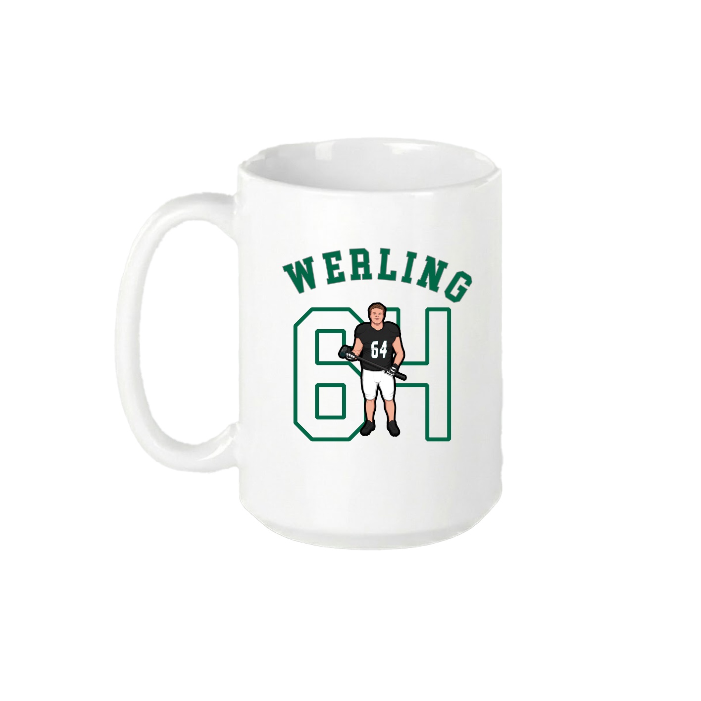 15oz Coffee Mug — Shirsey Arch in White
