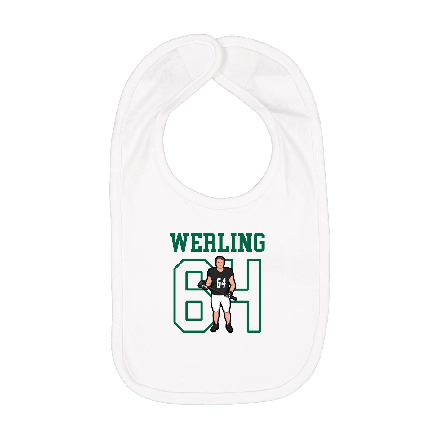 Infant Bib — Shirsey in White