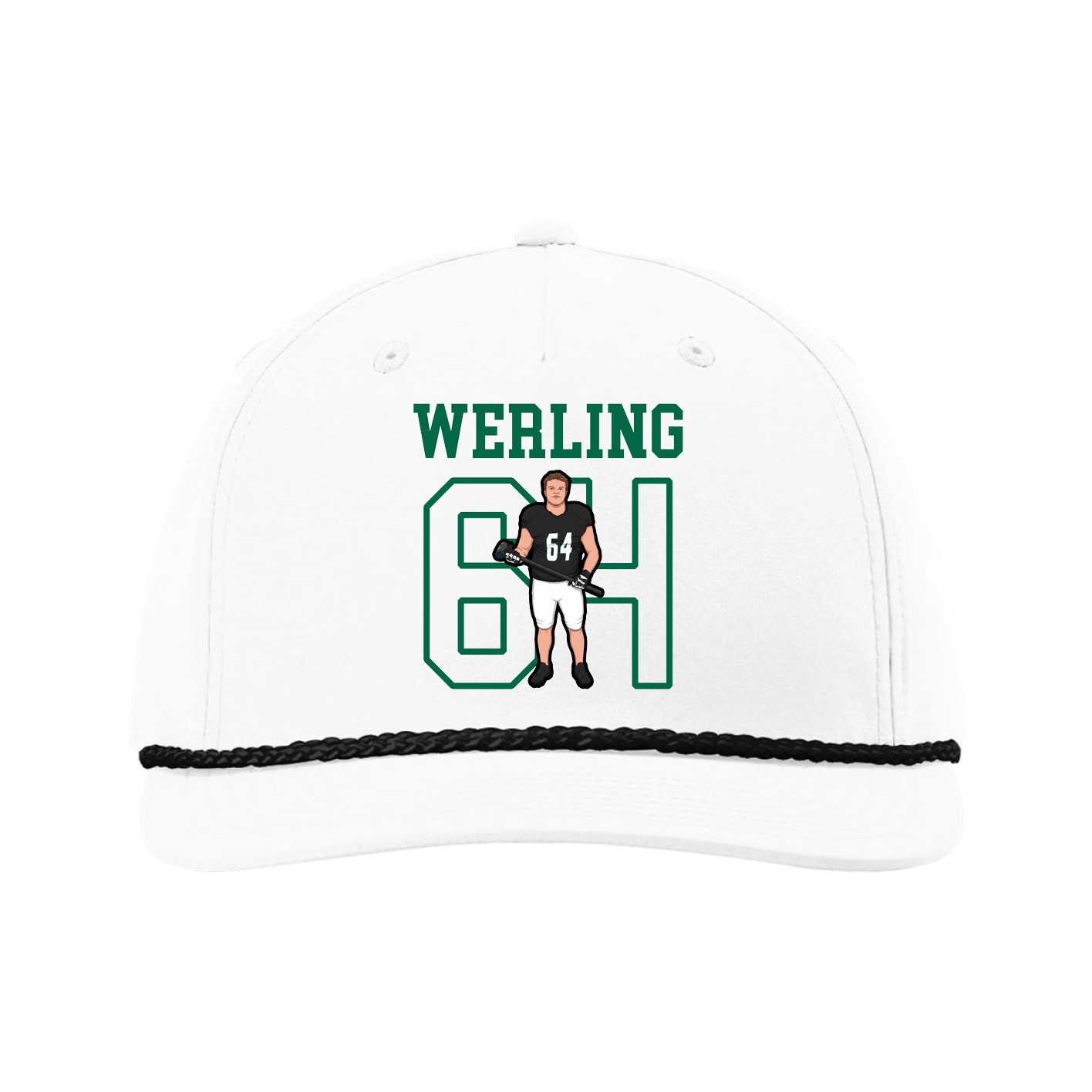 Five-Panel Classic Rope Cap — Shirsey in White