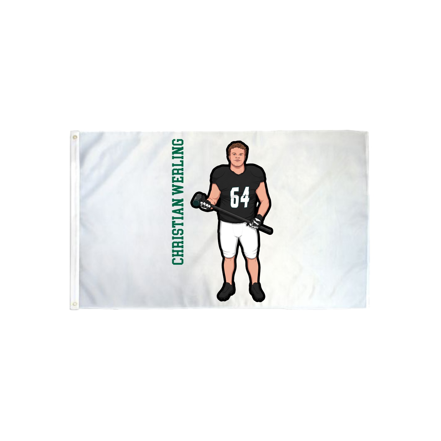 3x5 Flag — Name Vertical in Classic