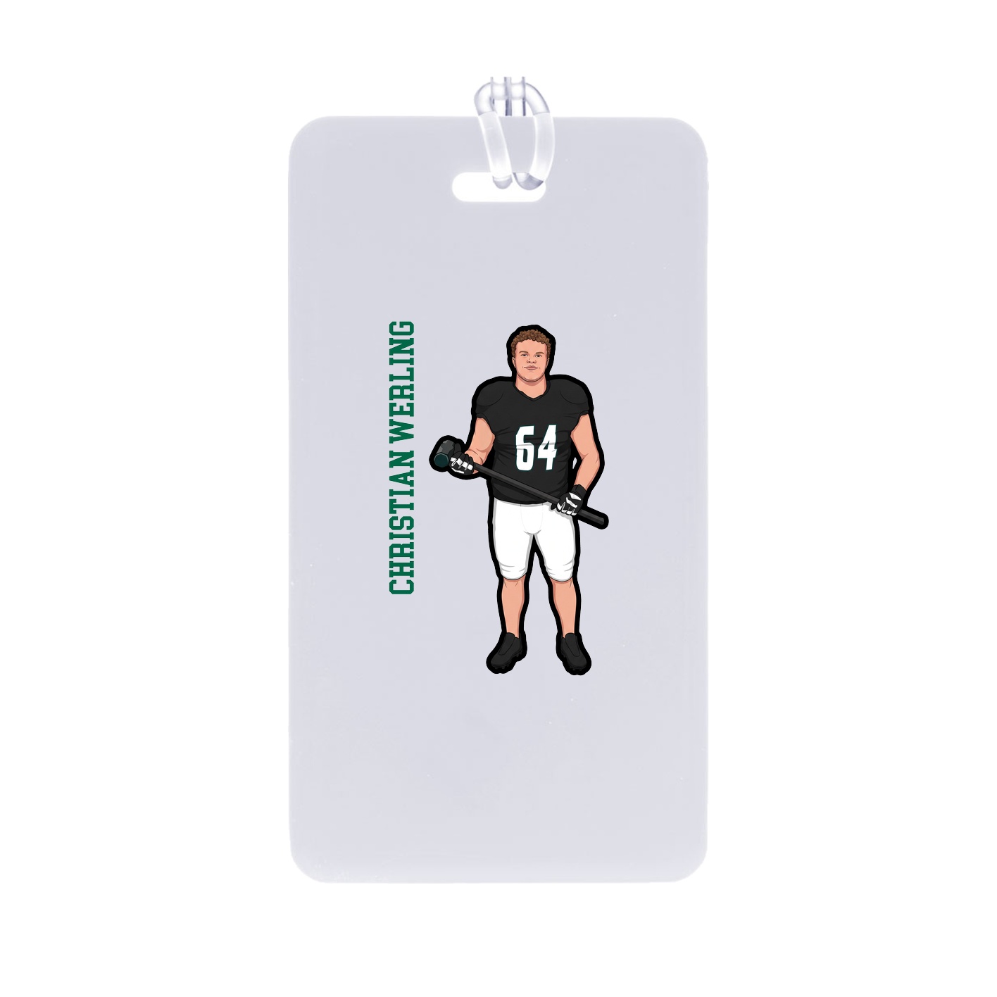 Bag Tag — Name Vertical in Classic