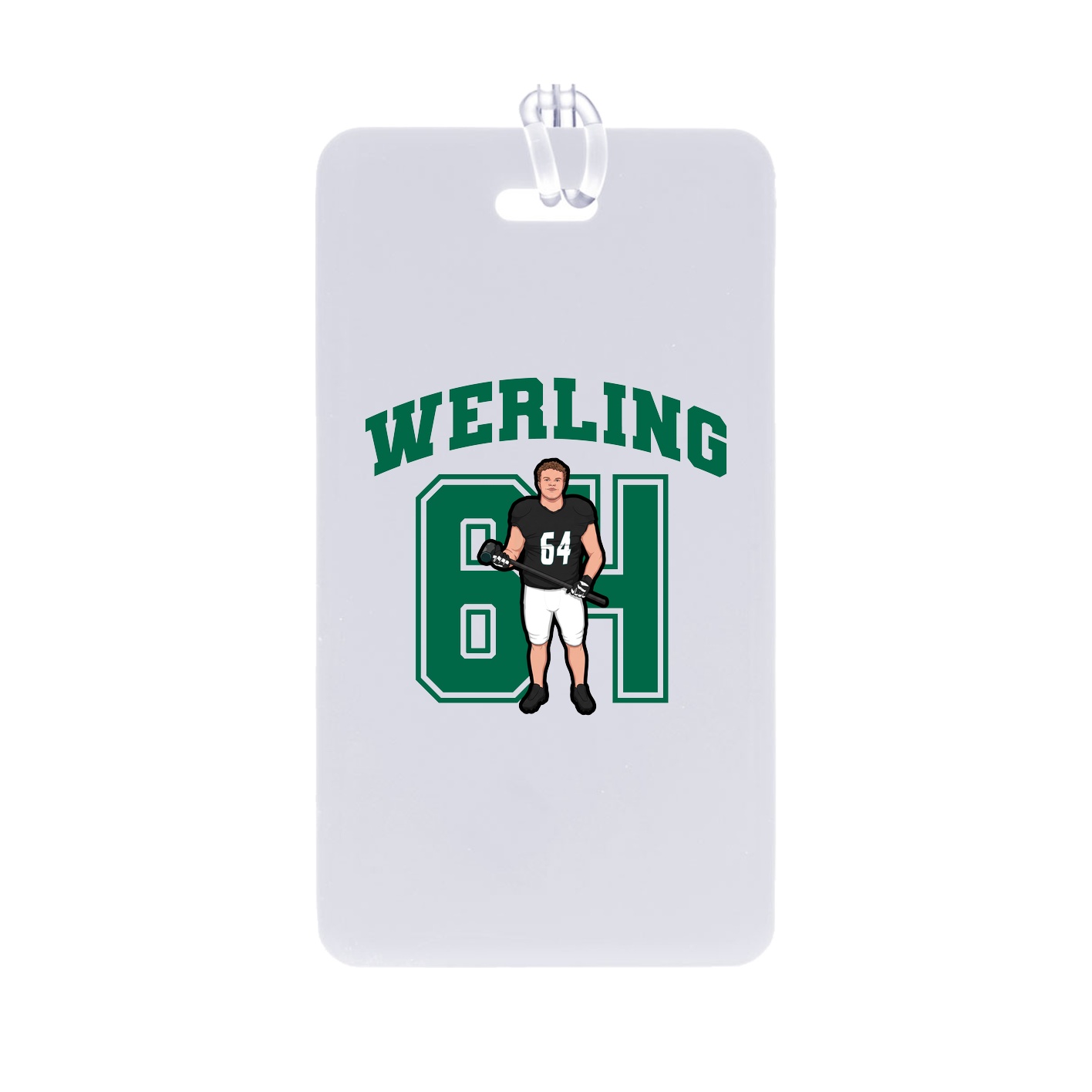 Bag Tag — Number in Classic