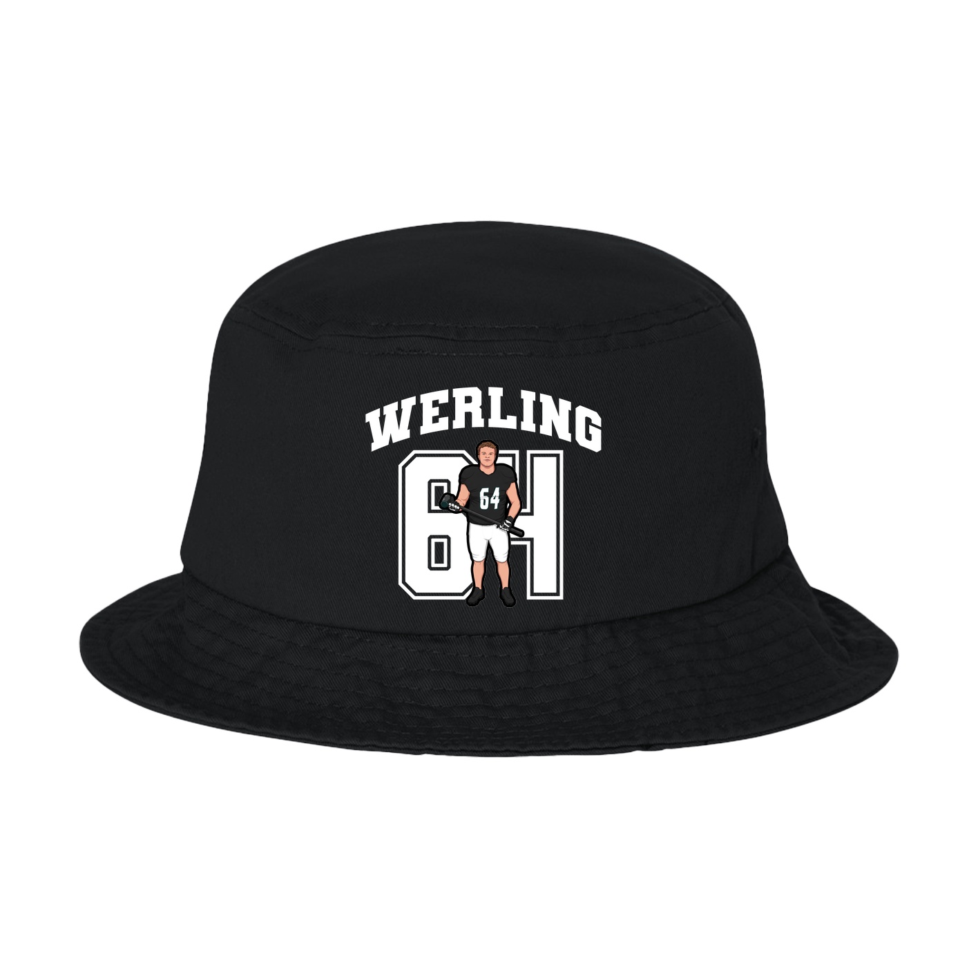 Bucket Cap — Number in Black