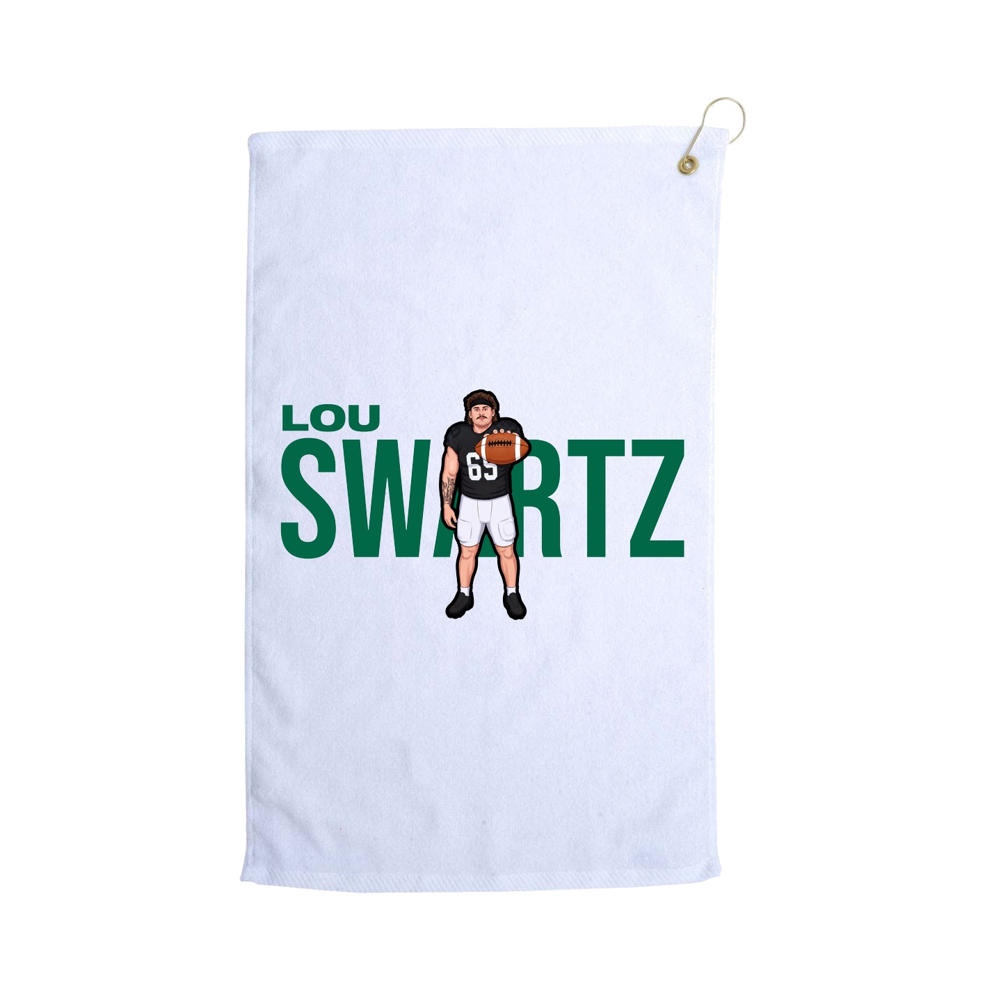 Golf Towel — Player Name in White