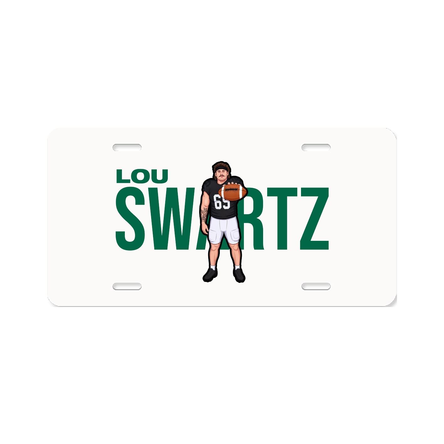 License Plate — Player Name in Classic
