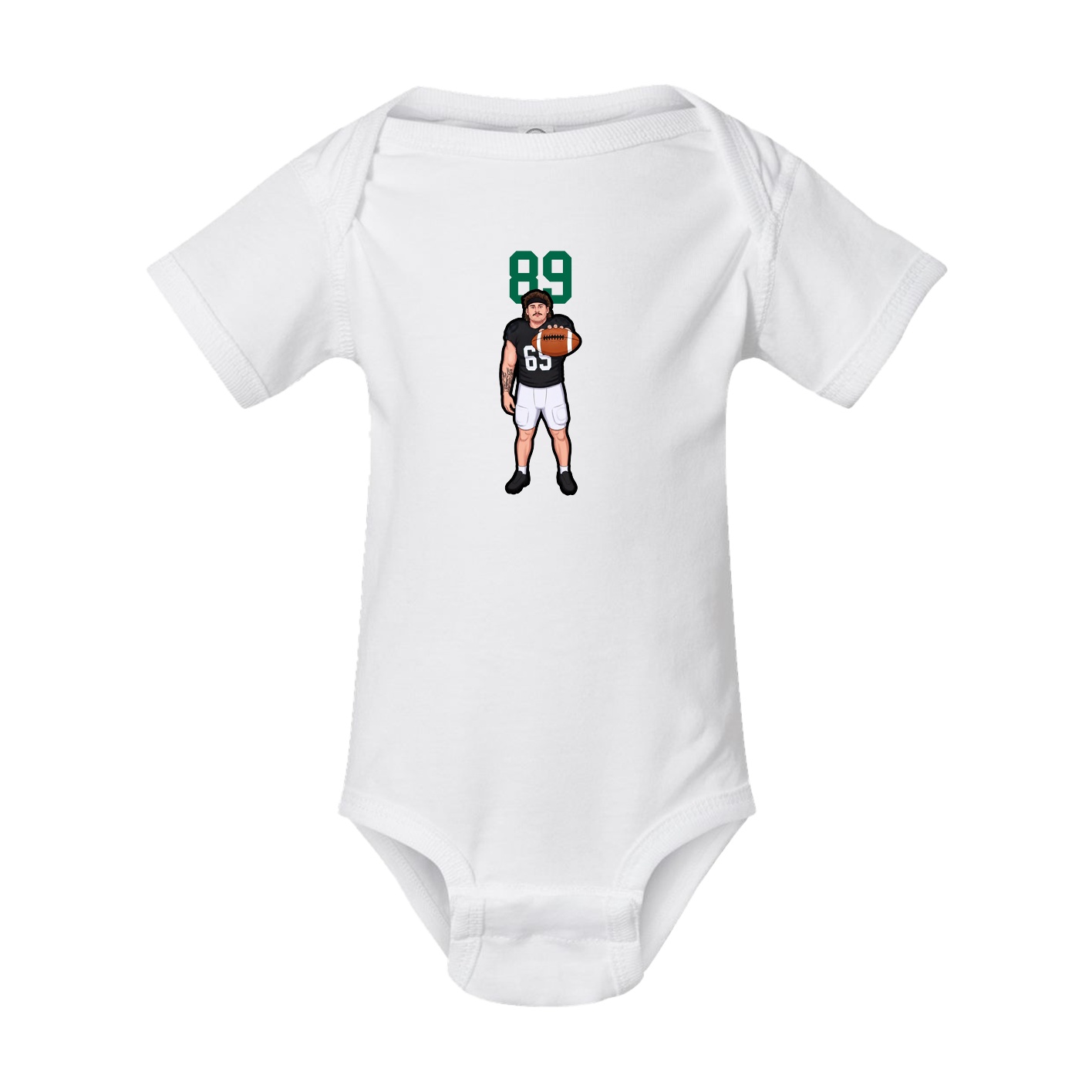 Baby Onesie — Number Top in White