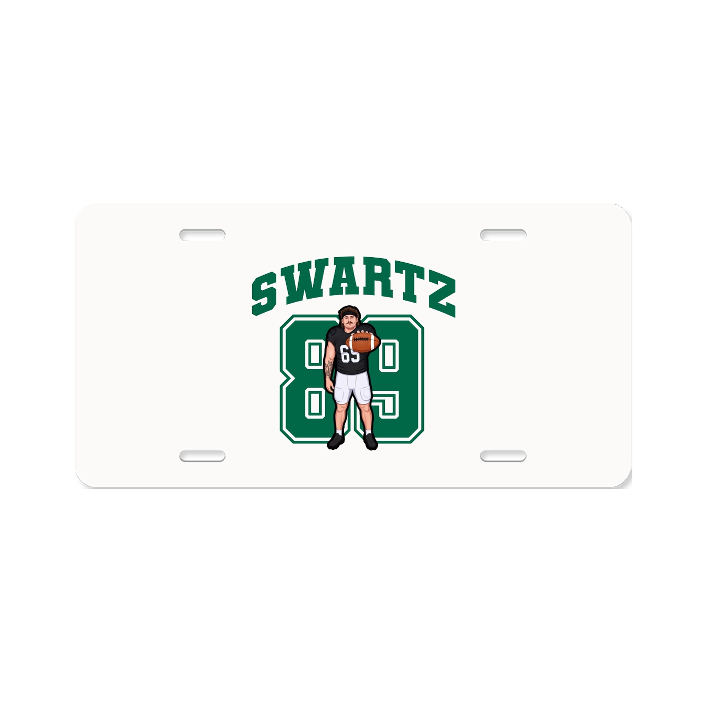License Plate — Number in Classic