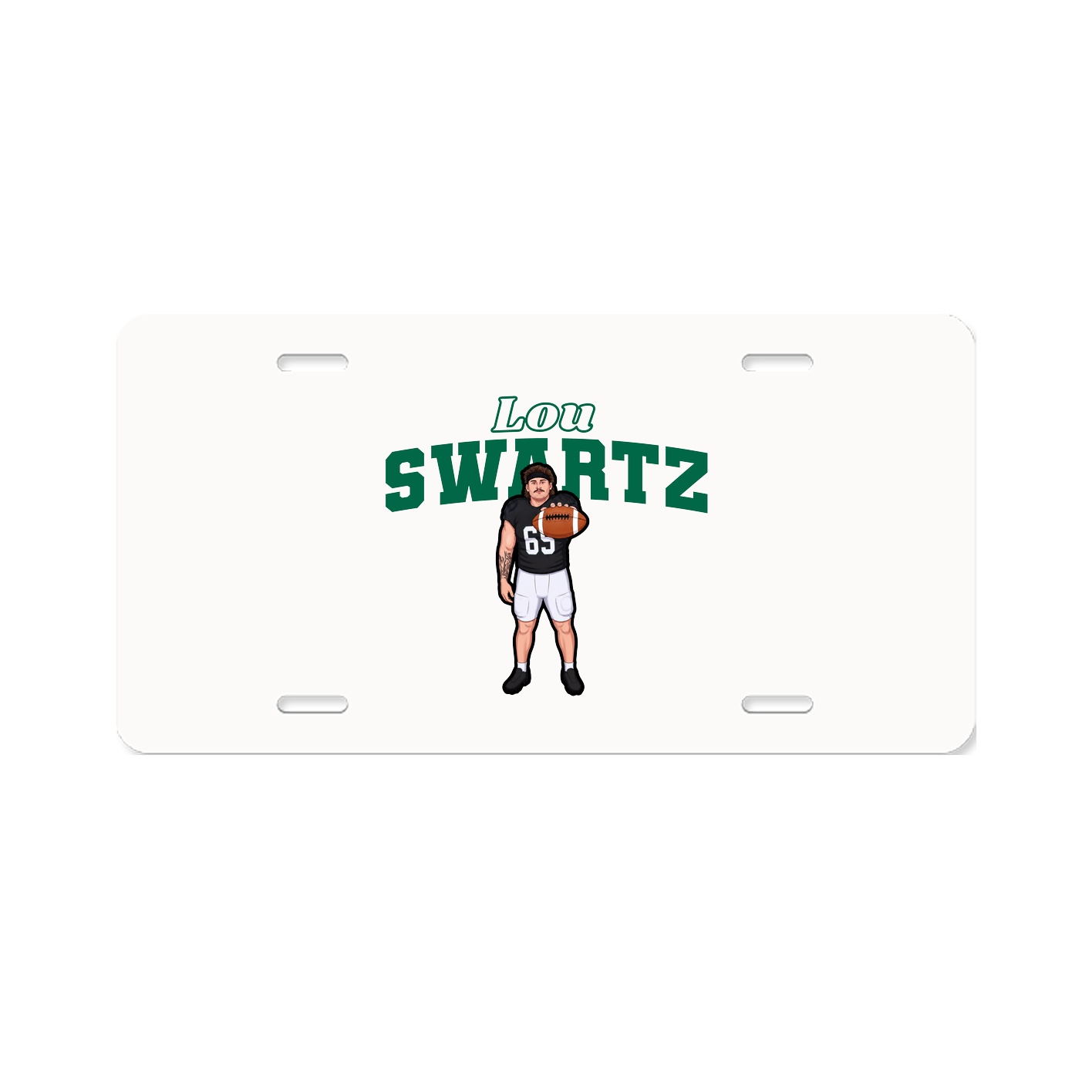 License Plate — Name Arch in Classic