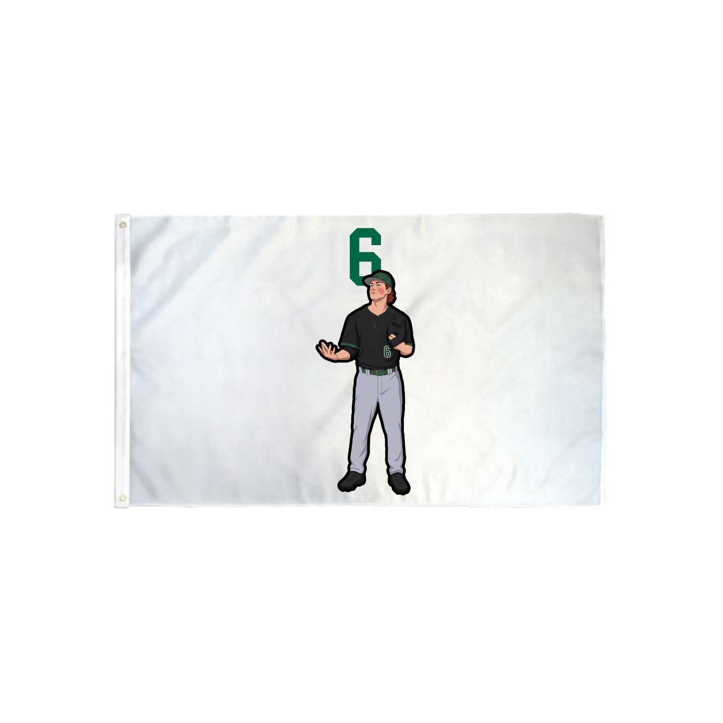 3x5 Flag — Number Top in Classic