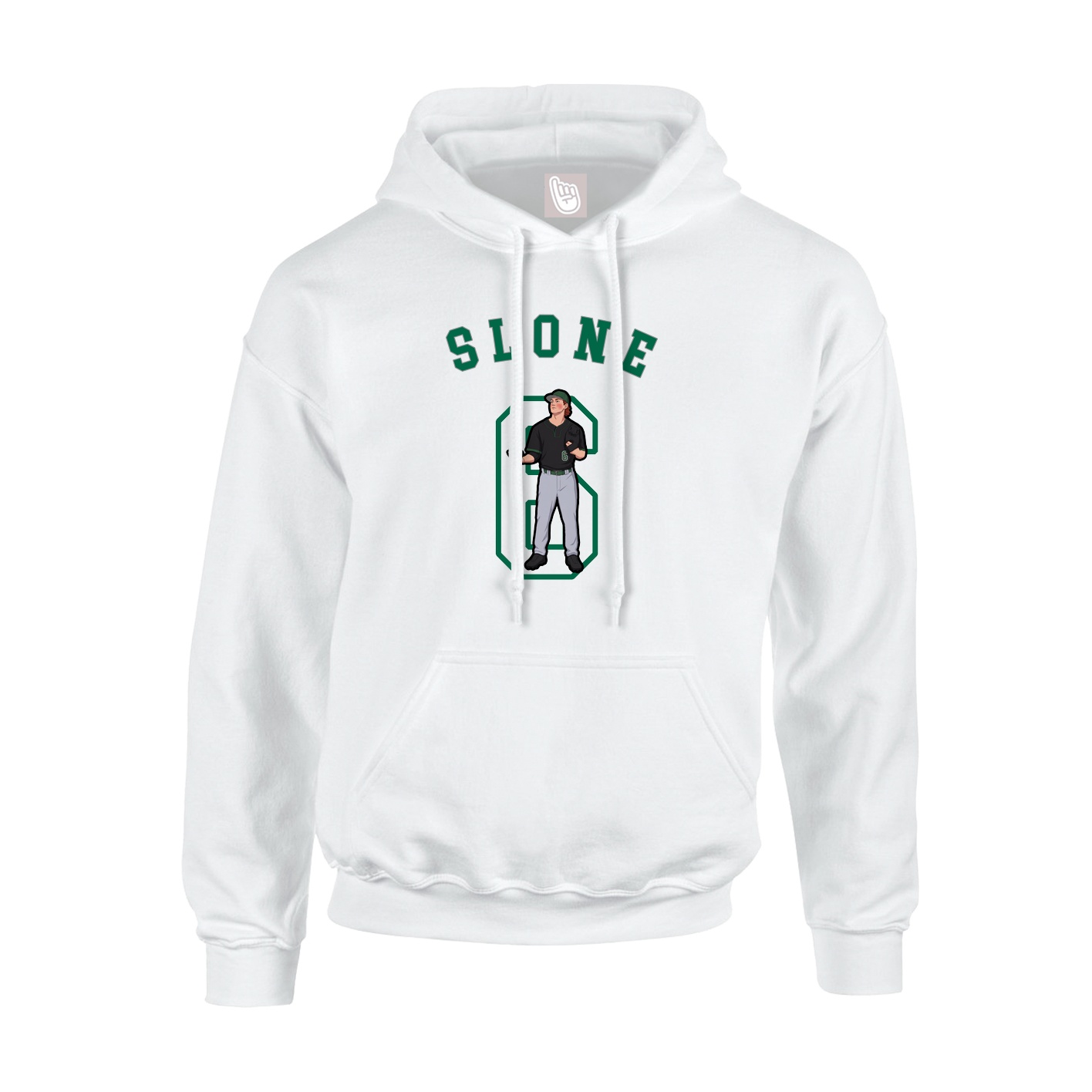 Youth Hoodie — Shirsey Arch in White