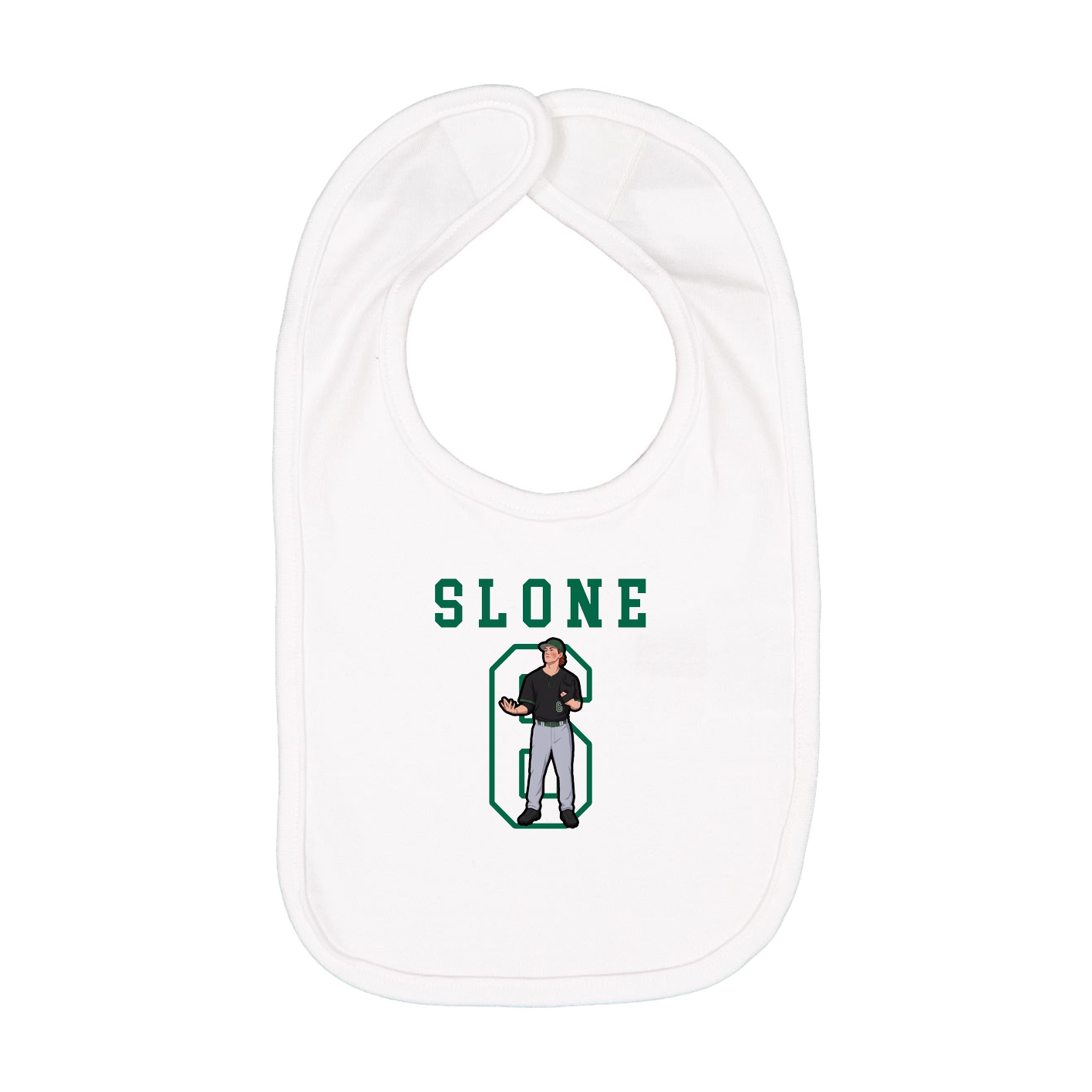 Infant Bib — Shirsey in White