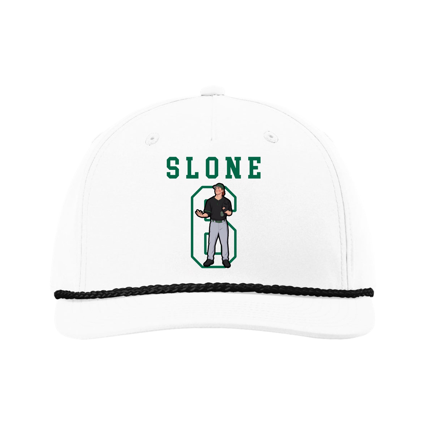 Five-Panel Classic Rope Cap — Shirsey in White