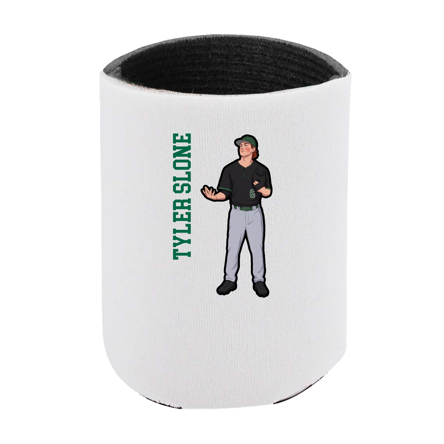 Can Holder — Name Vertical in White