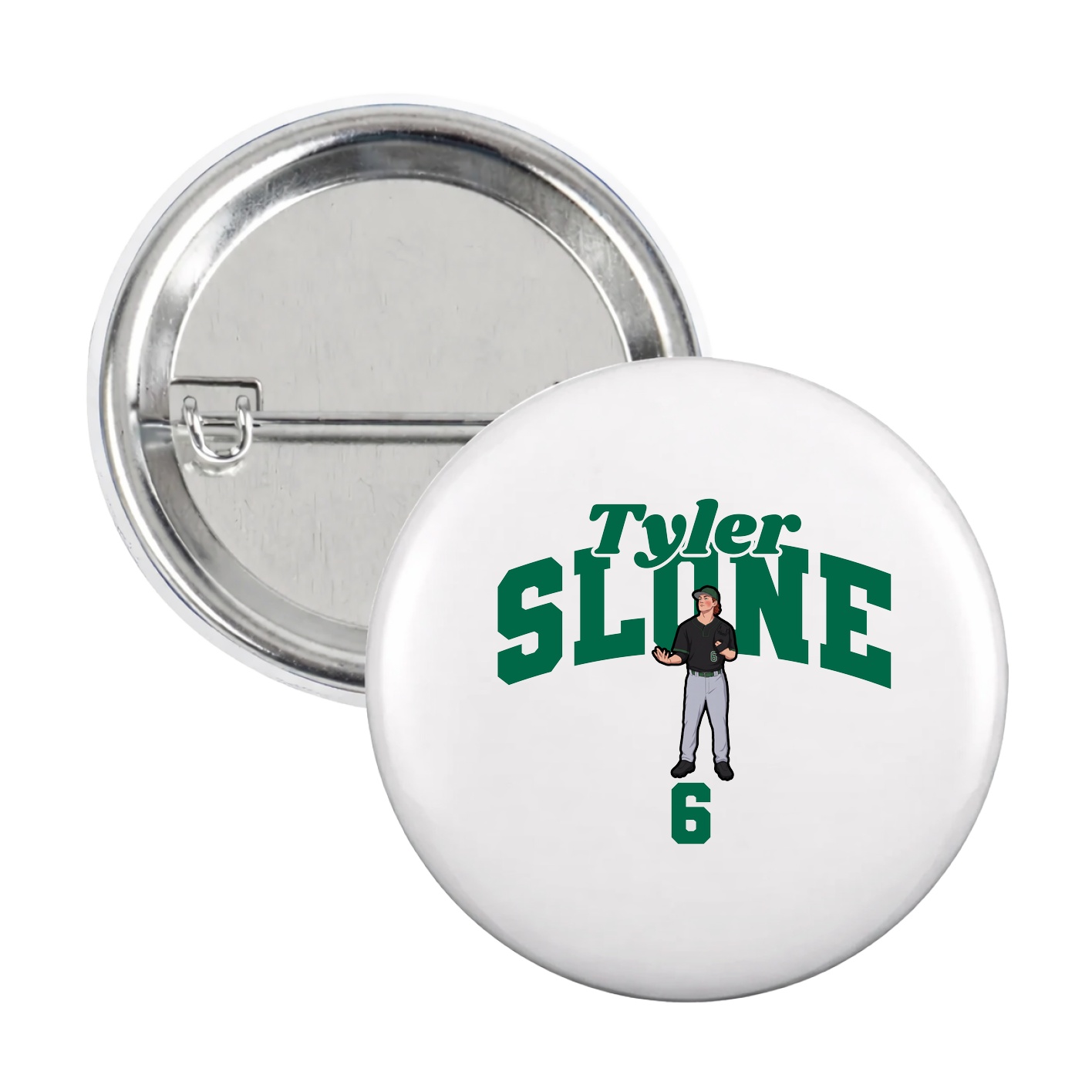Game Day Button — Signature Arch in White