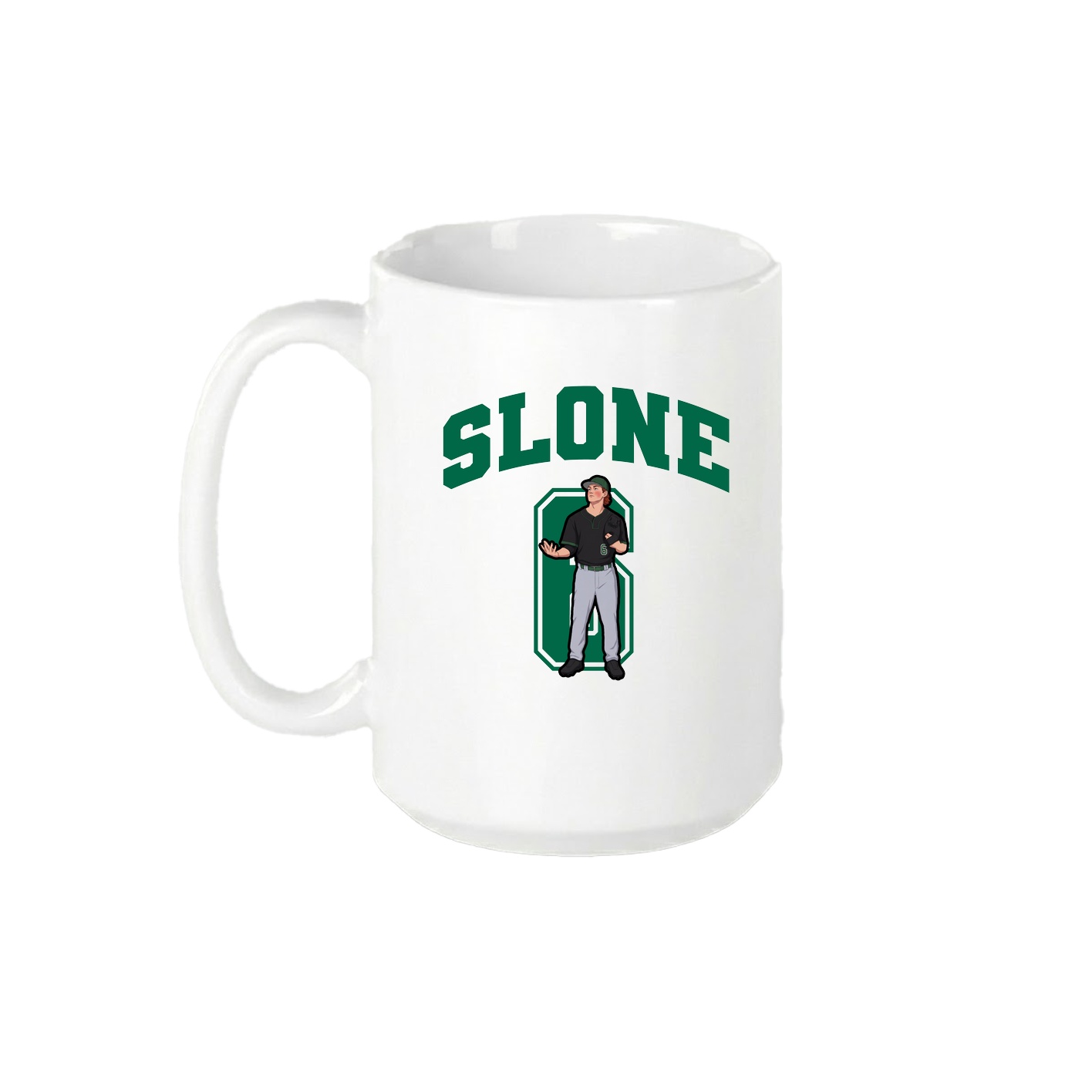 15oz Coffee Mug — Number in White