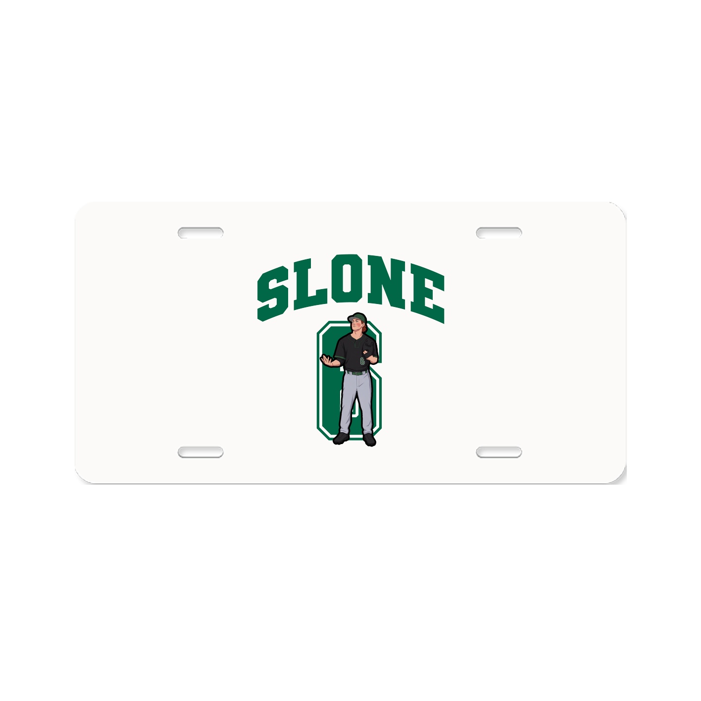 License Plate — Number in Classic