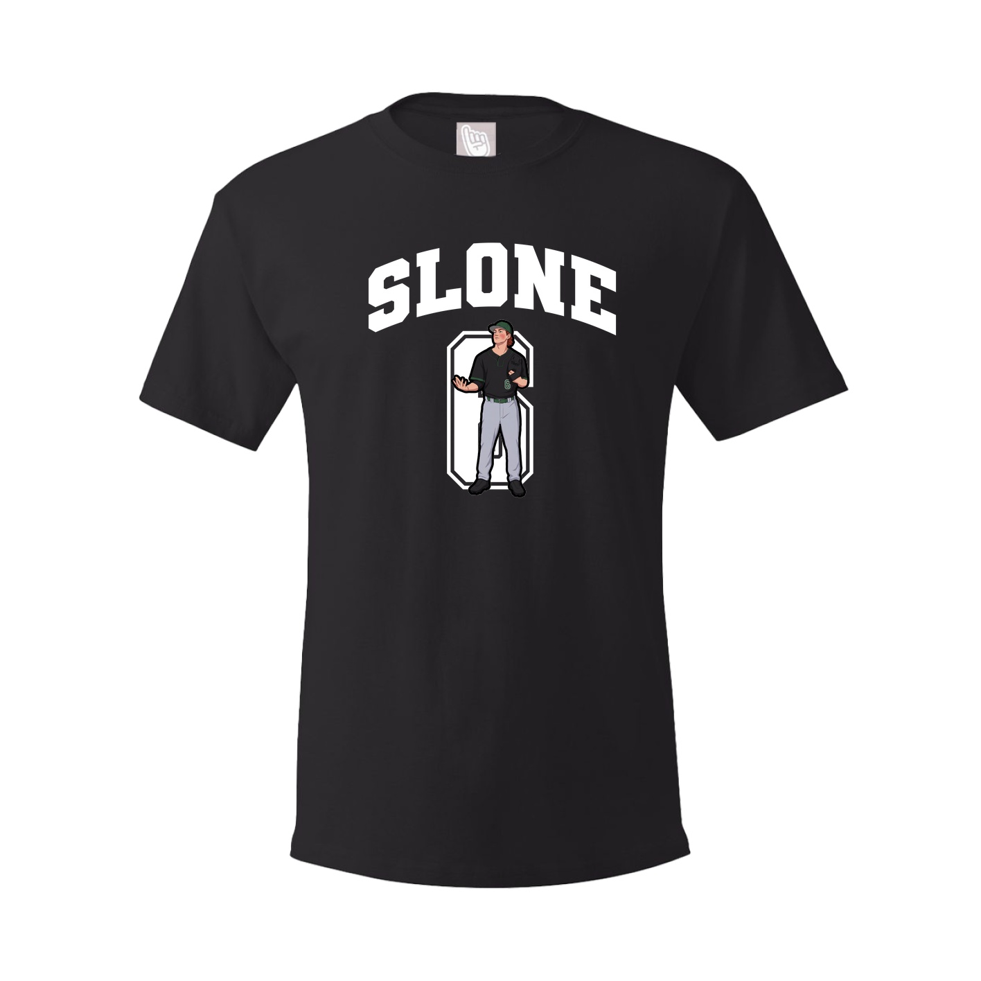 Youth Tee — Number in Black