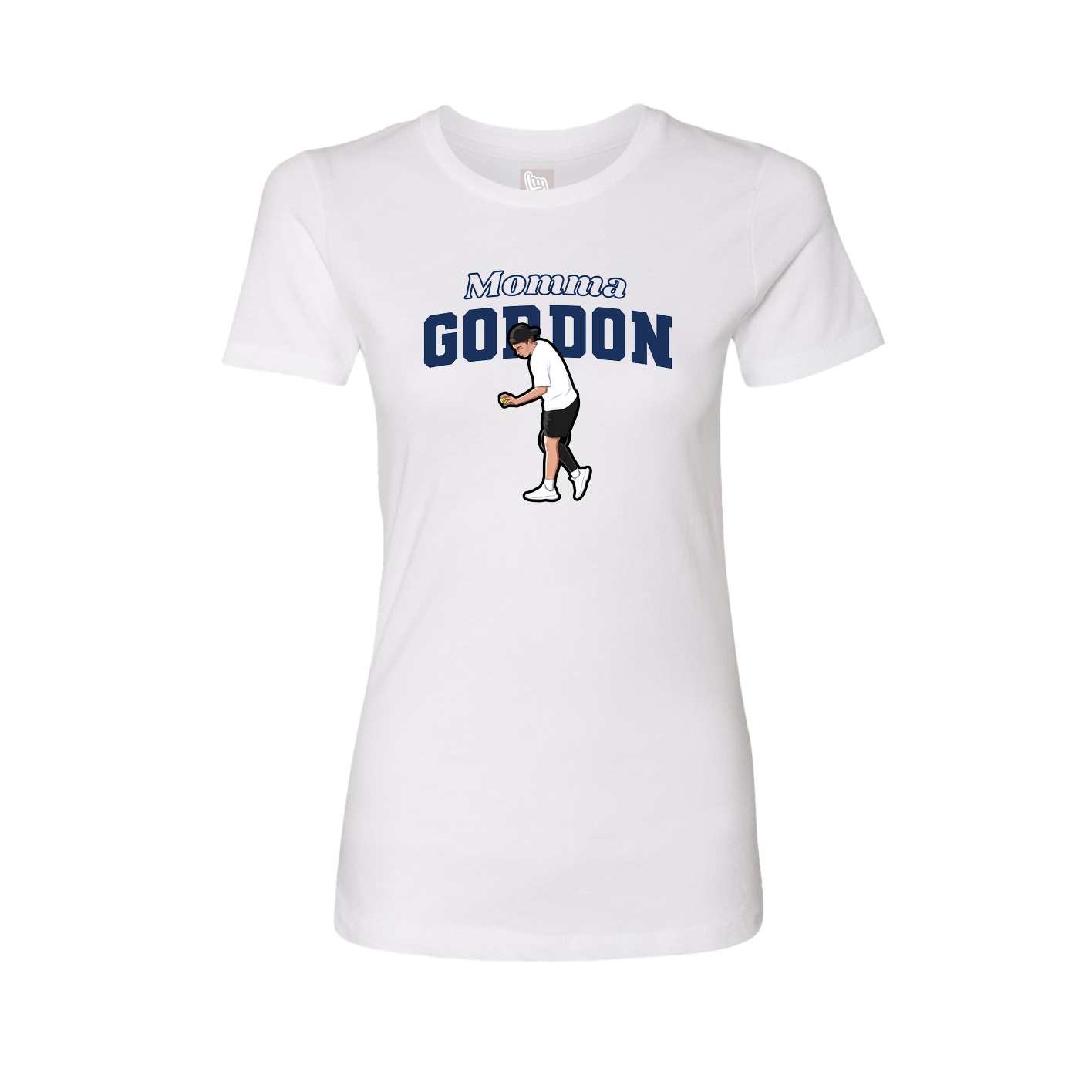 Womens Tee — Mothers Day Block in White