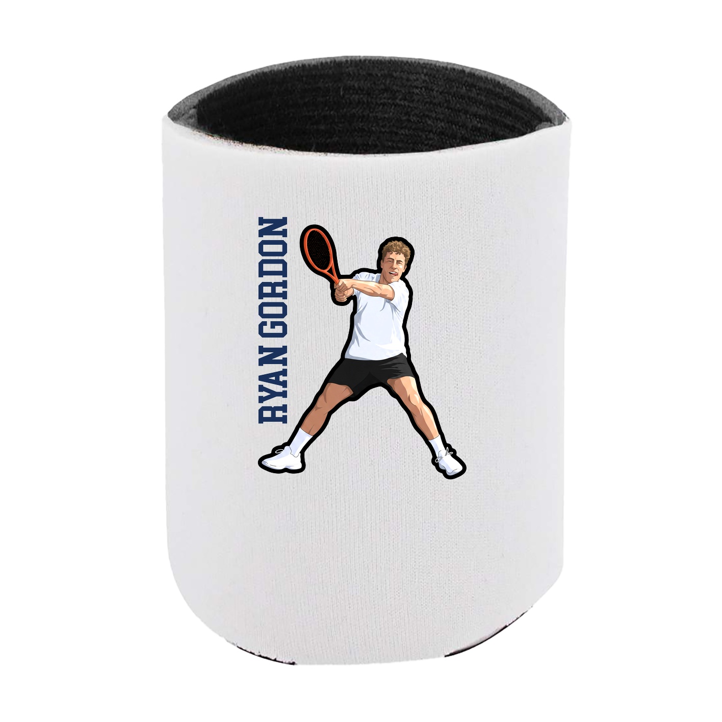 Can Holder — Name Vertical in White