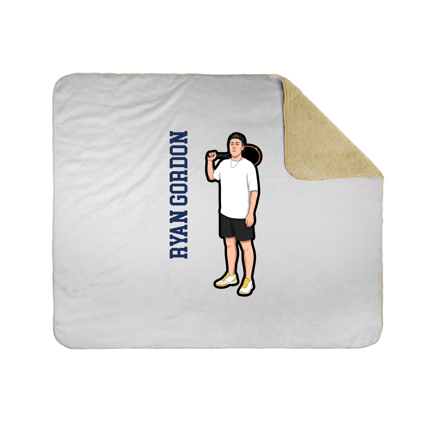 50x60 Sherpa Lined Throw Blanket