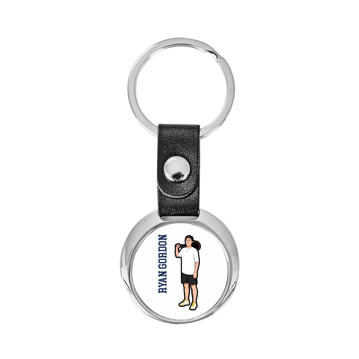 Key Chain — Name Vertical in Classic