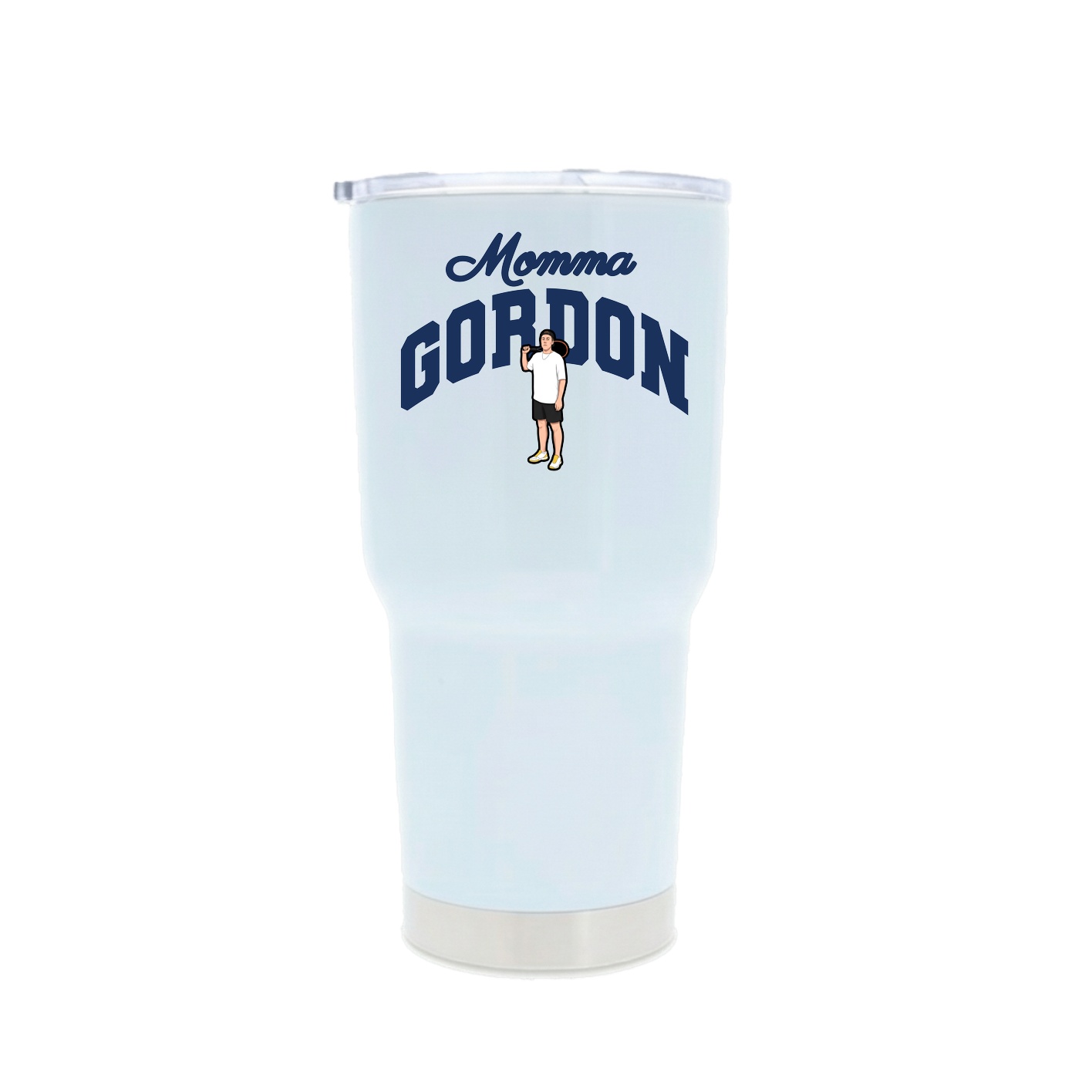 30oz Stainless Steel Tumbler — Mothers Day Arch in White