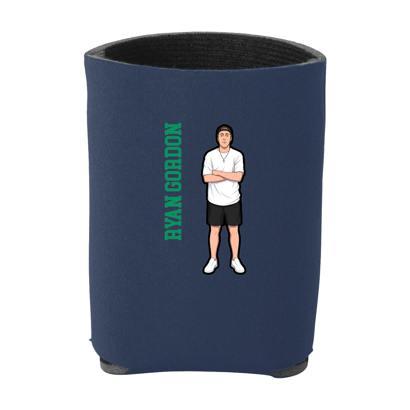 Can Holder — Name Vertical in Navy
