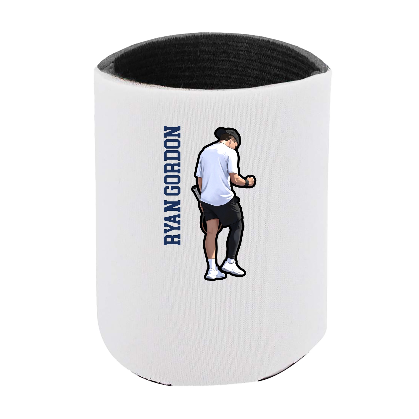 Can Holder — Name Vertical in White