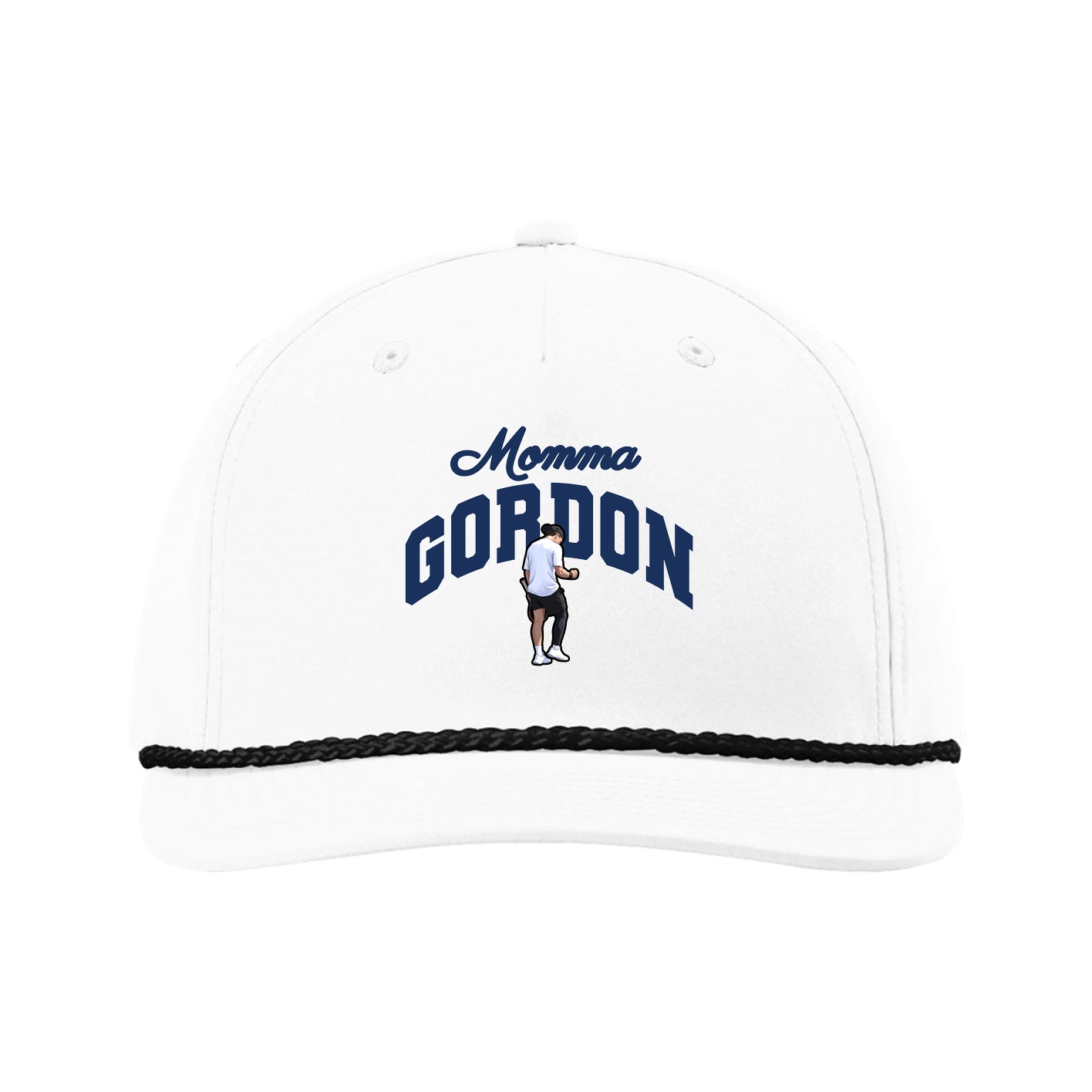Five-Panel Classic Rope Cap — Mothers Day Arch in White