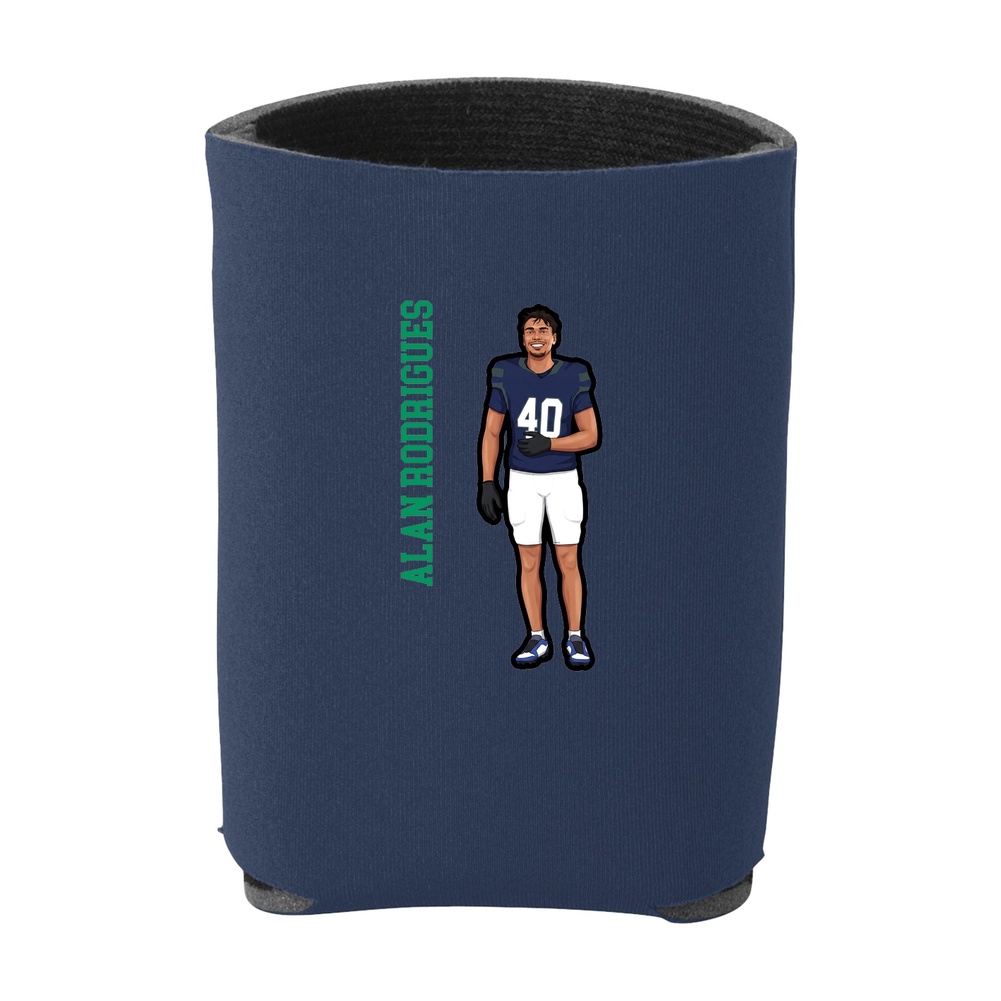 Can Holder — Name Vertical in Navy