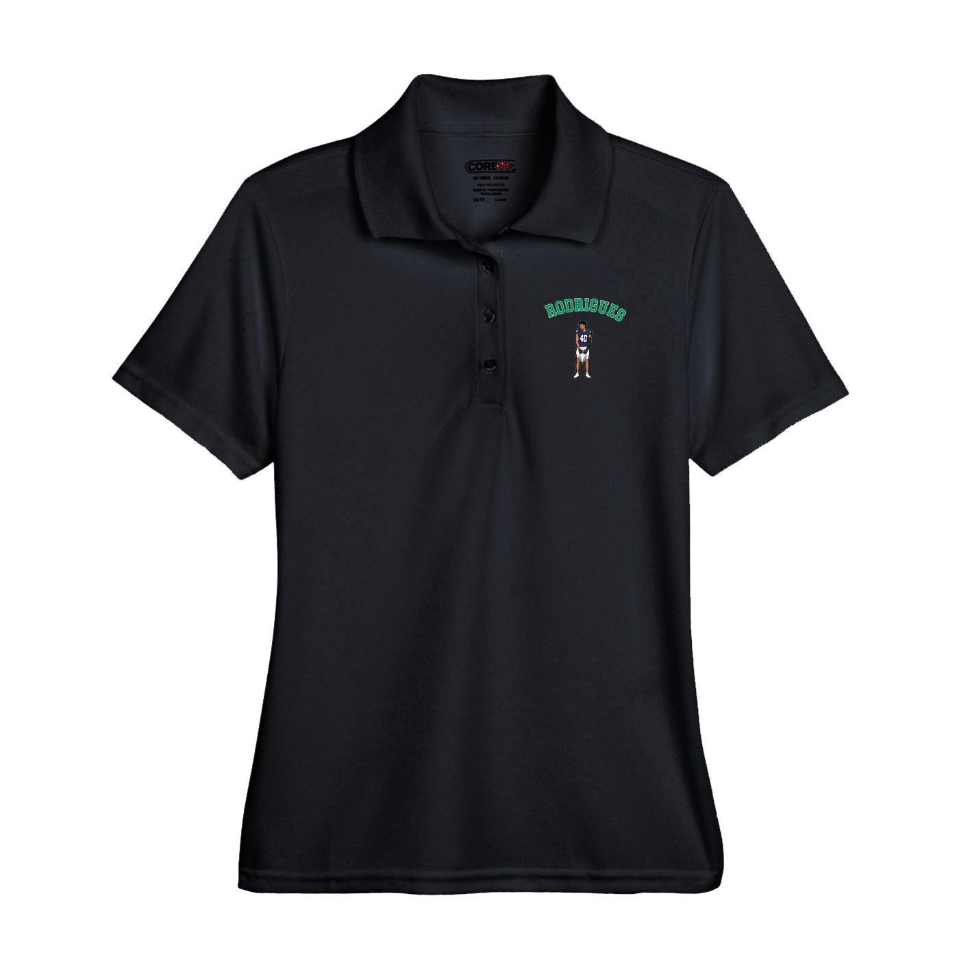 Performance Polo — Shirsey Arch in Black