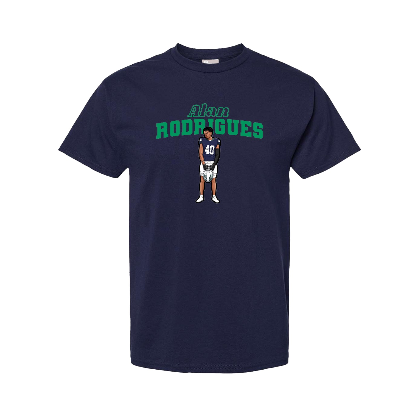 Youth Tee — Name Arch in Navy