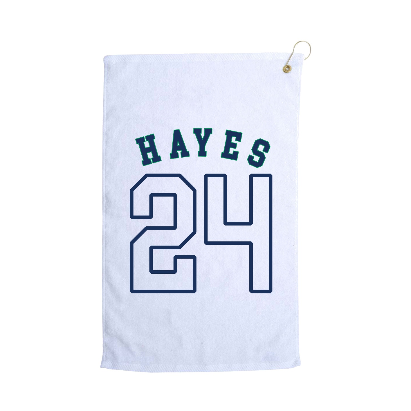 Golf Towel — Shirsey Arch in White