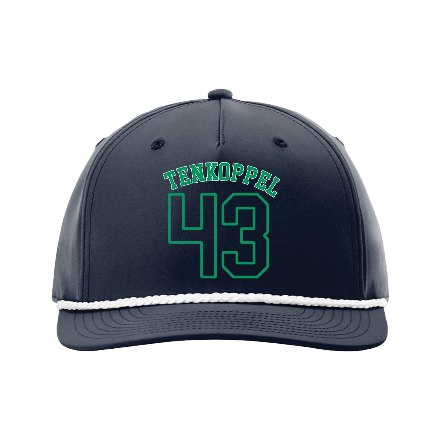 Five-Panel Classic Rope Cap — Shirsey Arch in Navy