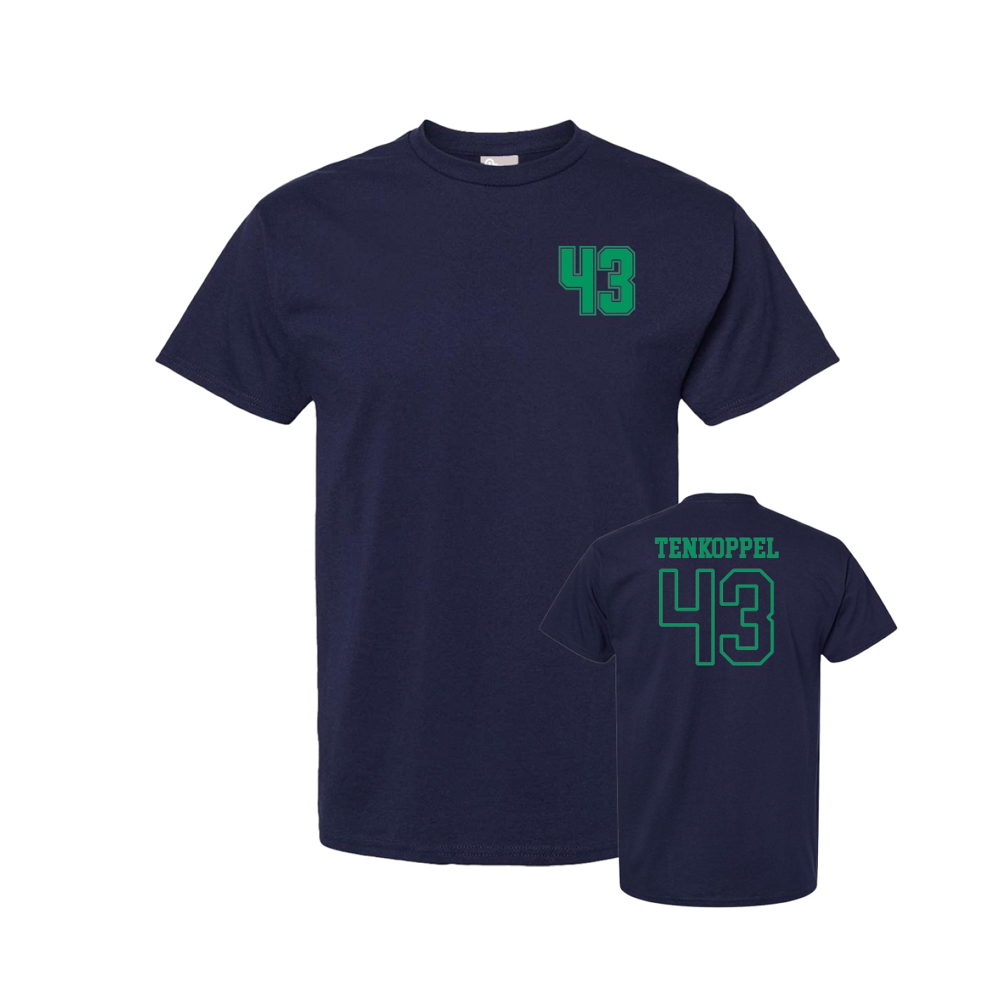 Tee — Chest Back in Navy