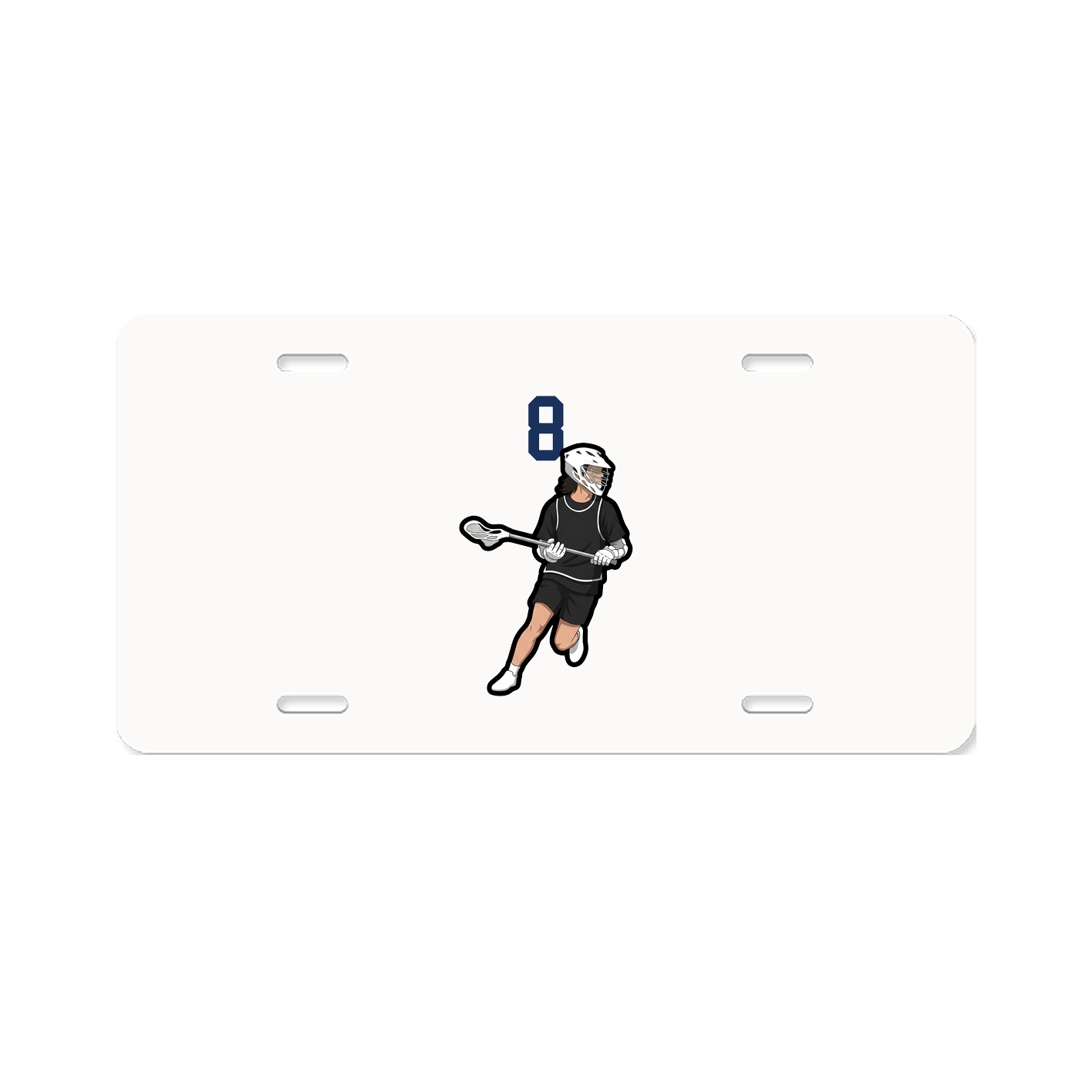 License Plate — Number Top in Classic