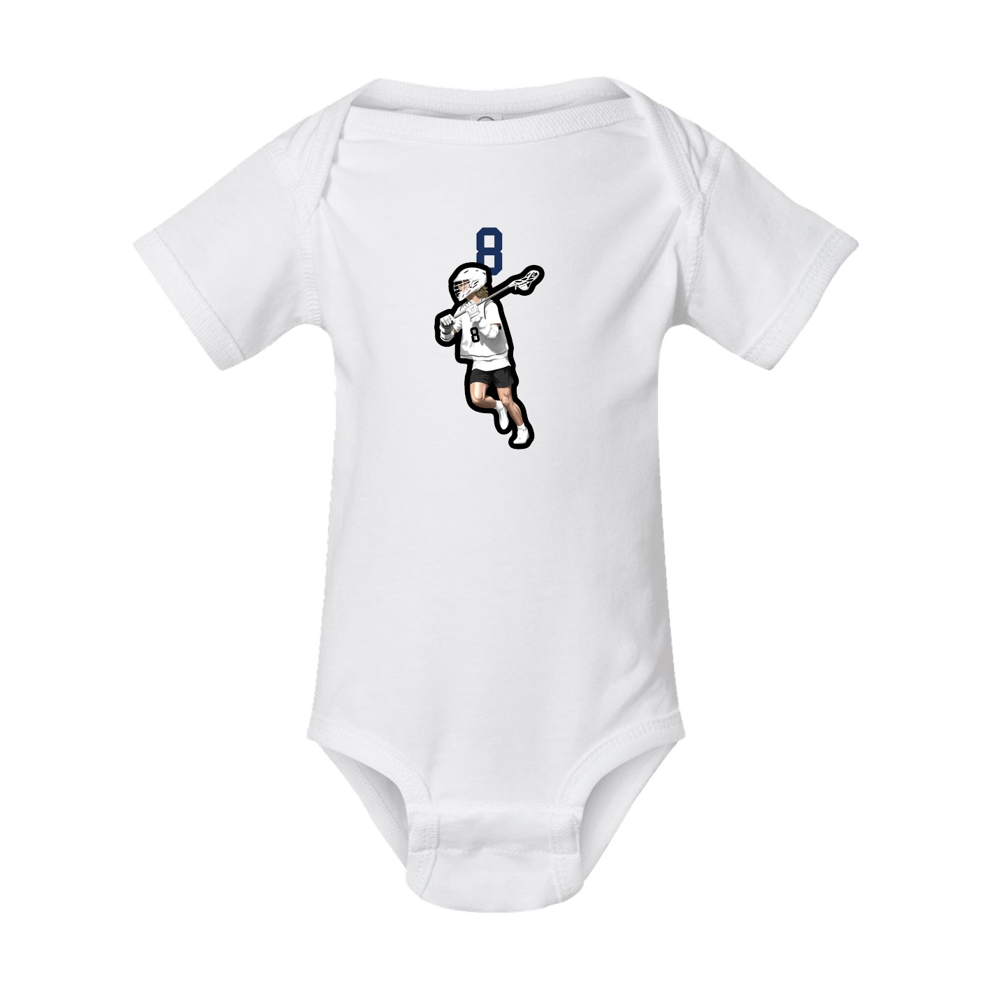 Baby Onesie — Number Top in White