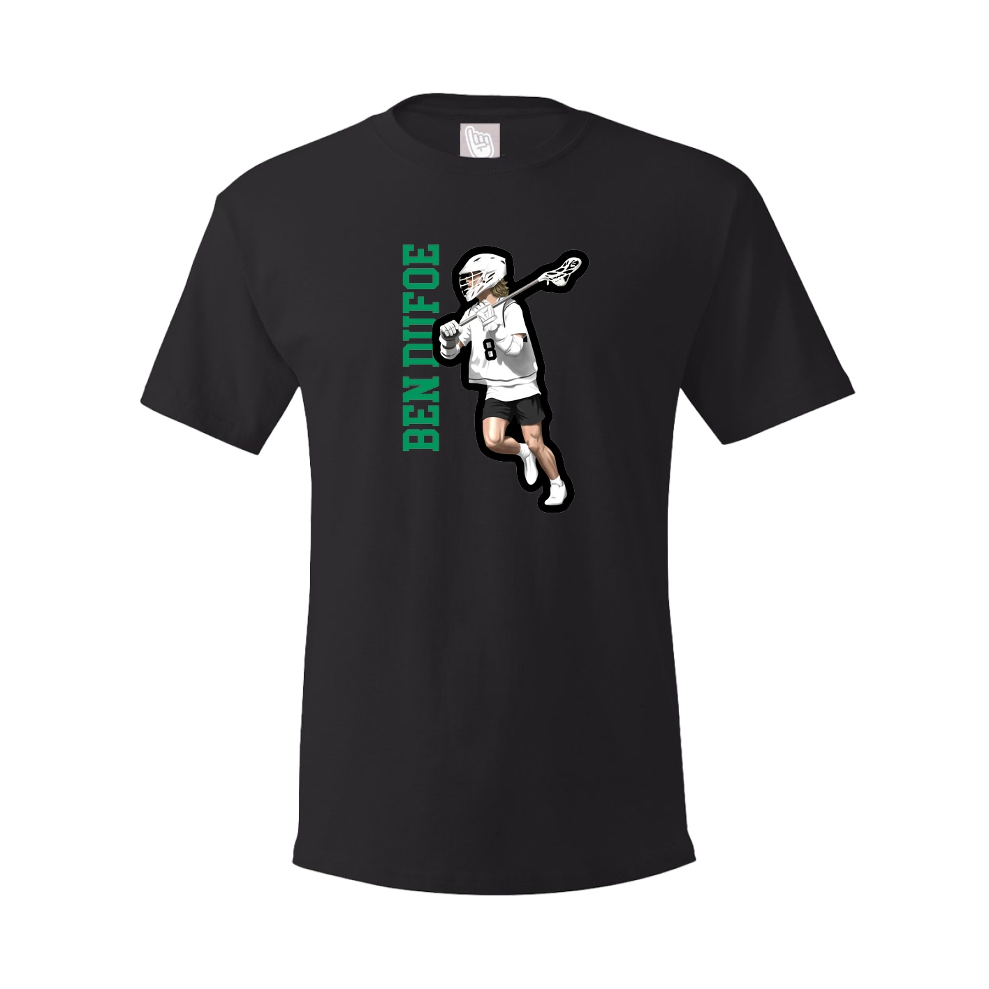 Tee — Name Vertical in Black