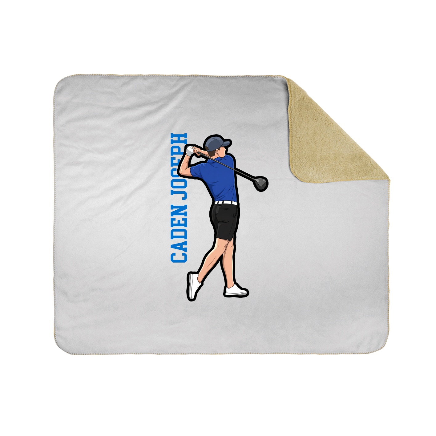 50x60 Sherpa Lined Throw Blanket