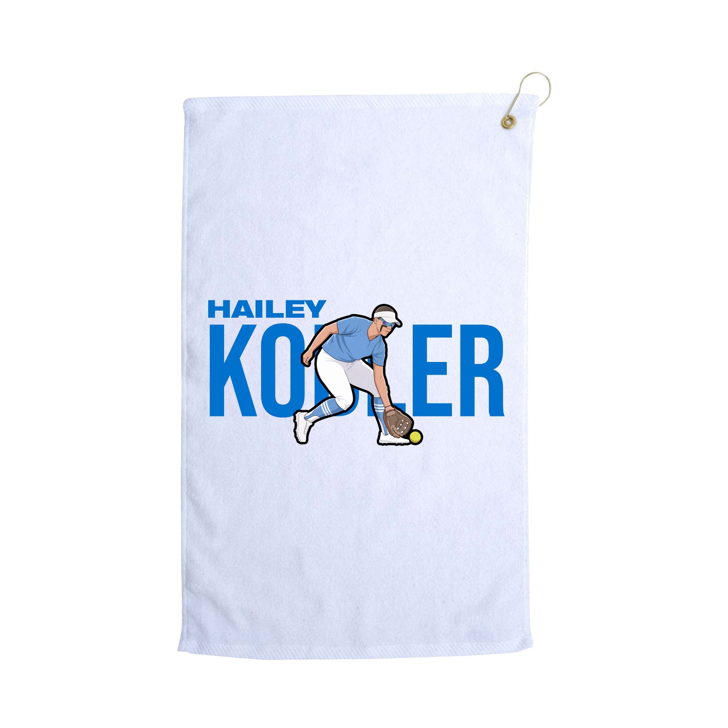 Golf Towel — Player Name in White