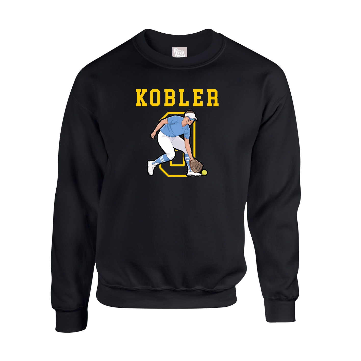 Fleece Crew — Shirsey in Black