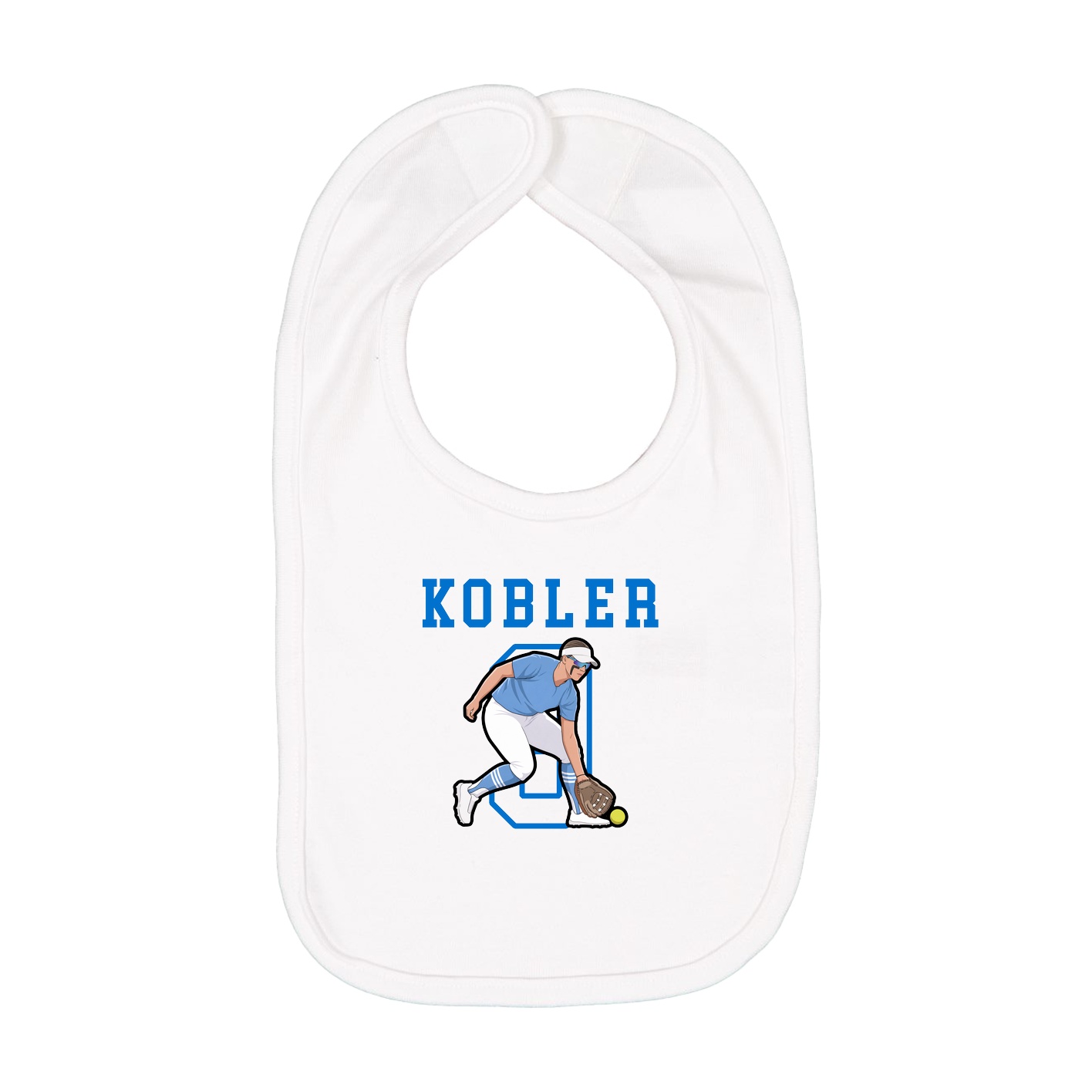 Infant Bib — Shirsey in White