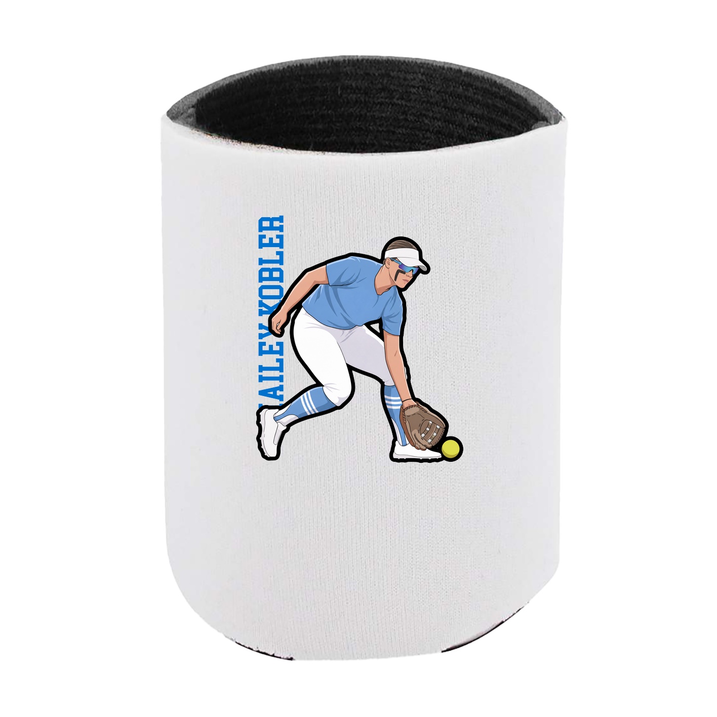 Can Holder — Name Vertical in White
