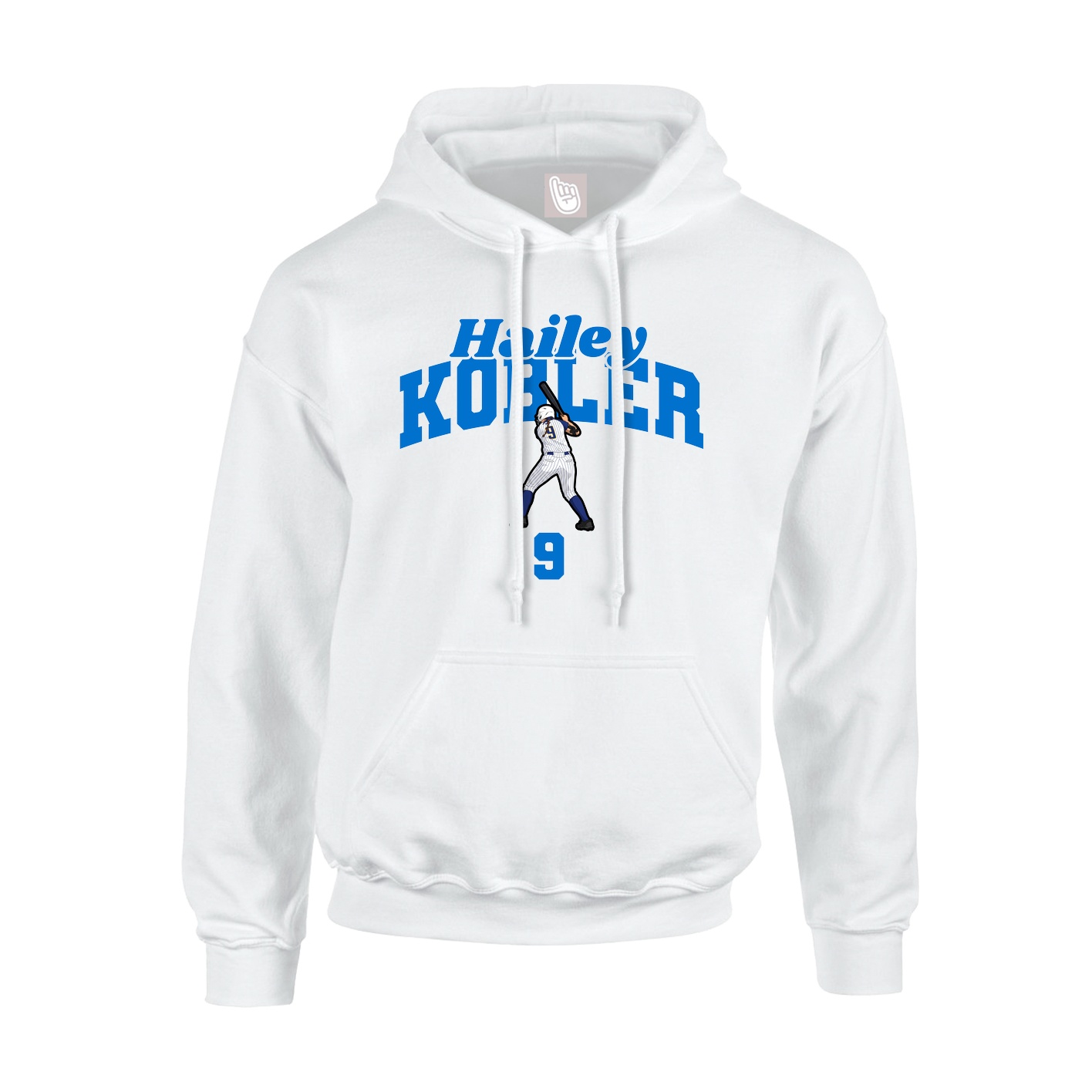 Youth Hoodie — Signature Arch in White