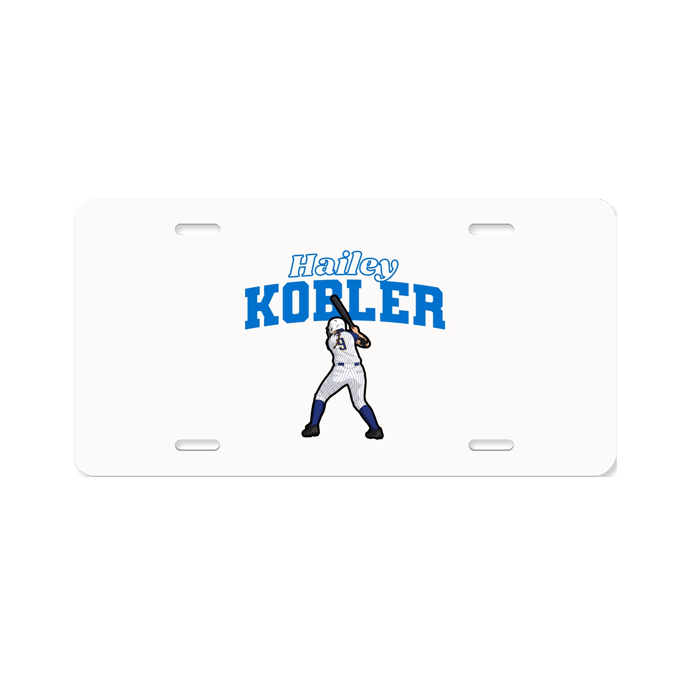 License Plate — Name Arch in Classic