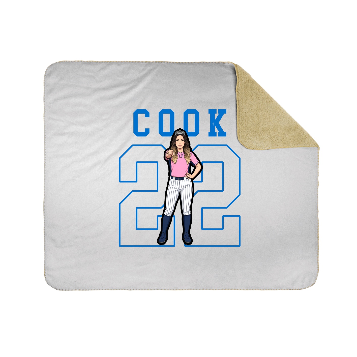 50x60 Sherpa Lined Throw Blanket