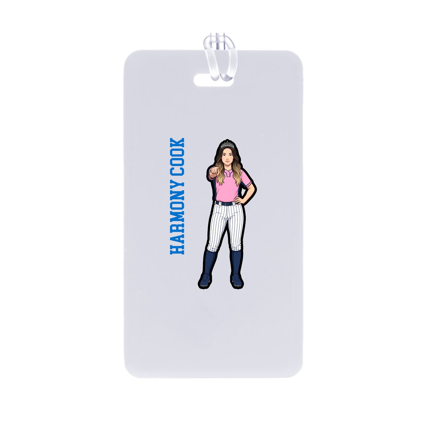 Bag Tag — Name Vertical in Classic