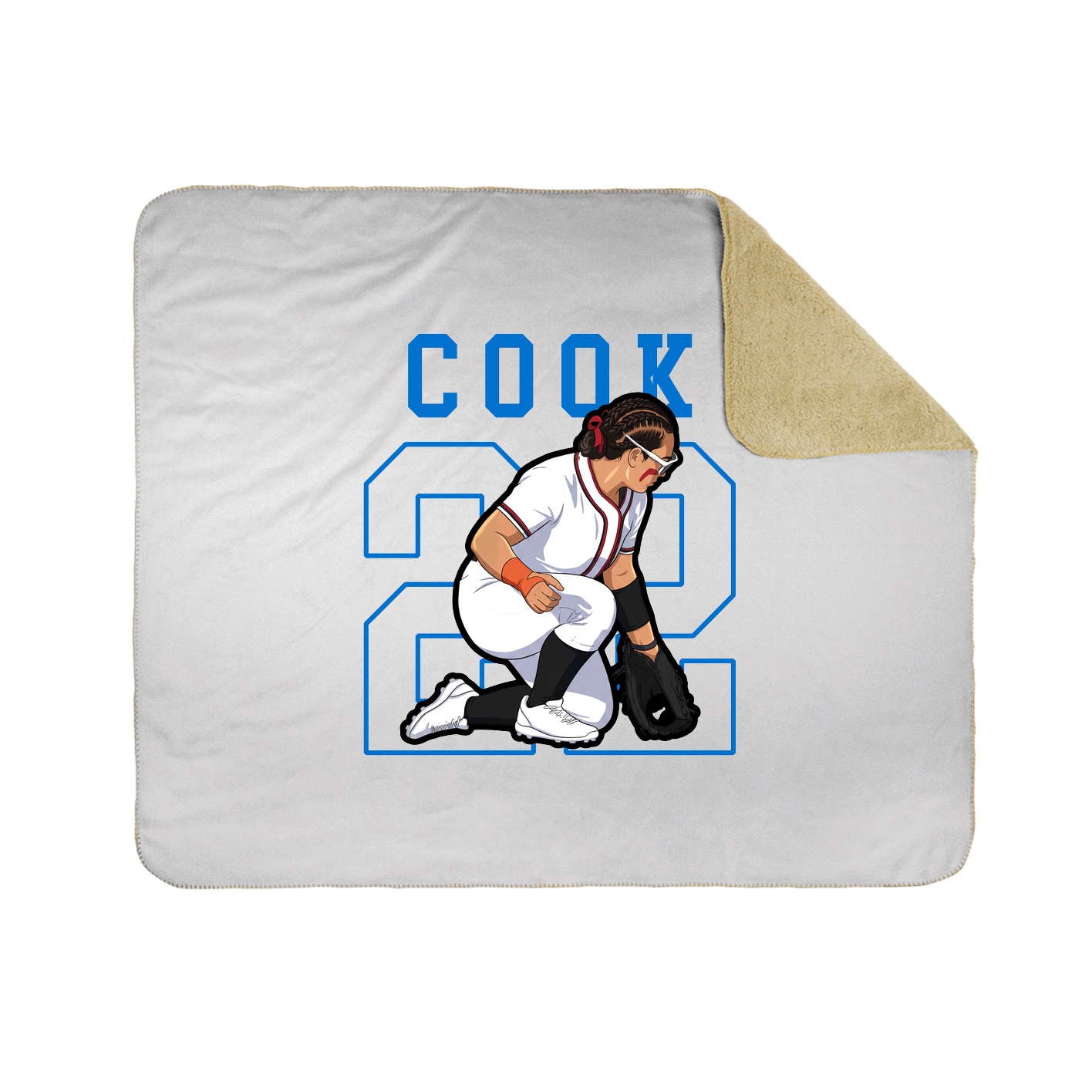 Throw Blanket — Shirsey in White