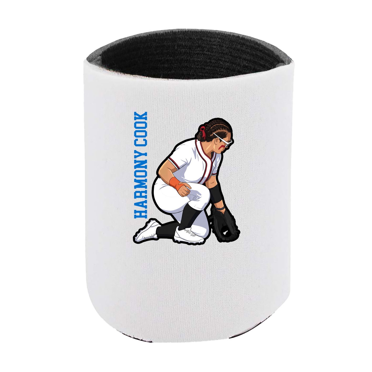 Can Holder — Name Vertical in White